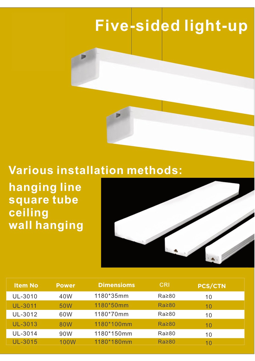 LED Commercial Light UL-3010 / UL-3011 / UL-3012 / UL-3013 / UL-3014 / UL-3015